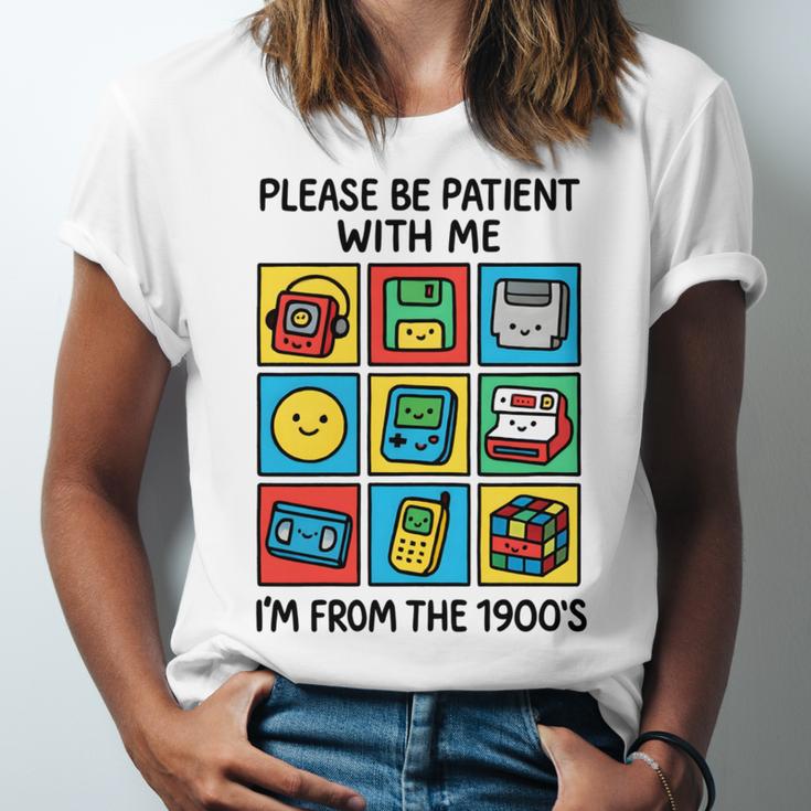 Please Be Patient With Me I'm From The 1900s Vintage 90s Unisex Jersey T-Shirt Please Be Patient With Me I'm From The 1900s Vintage 90s Unisex Jersey T-Shirt