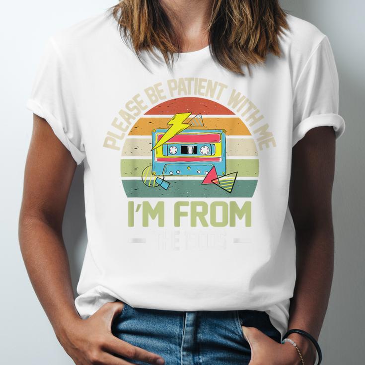 Please Be Patient With Me I'm From The 1900s Vintage Cassett Unisex Jersey T-Shirt Please Be Patient With Me I'm From The 1900s Vintage Cassett Unisex Jersey T-Shirt