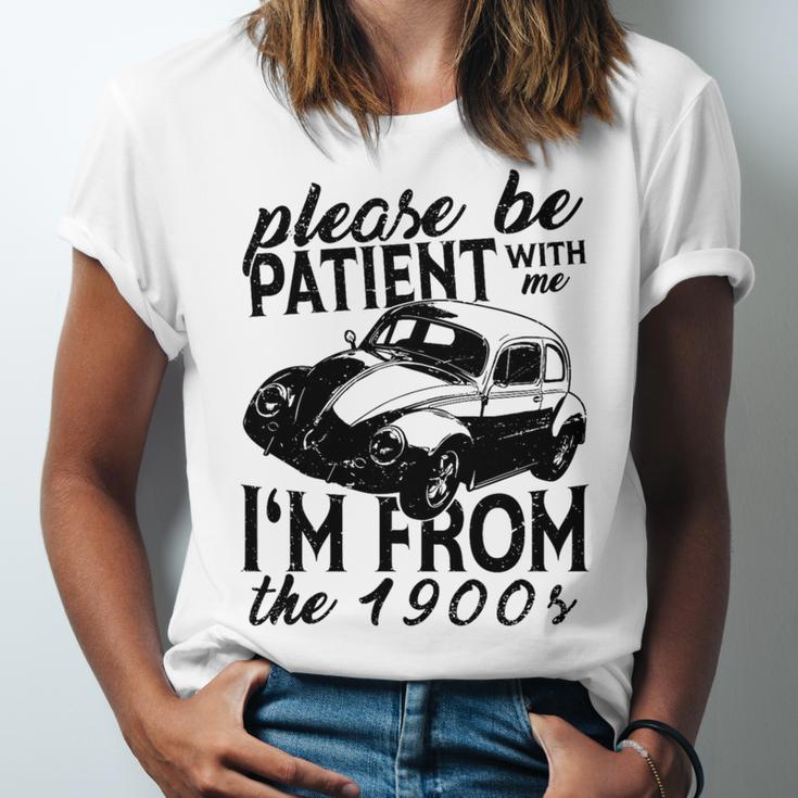 Please Be Patient With Me I'm From The 1900s Vintage Classic Premium Tri-Blend Unisex Jersey T-Shirt