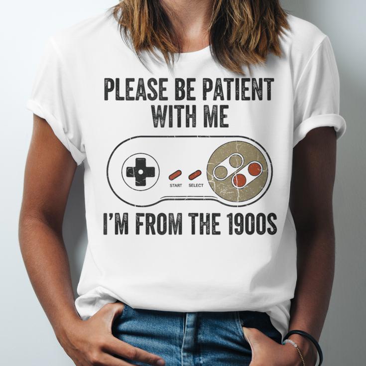Please Be Patient With Me I'm From The 1900s Vintage Gamer Unisex Jersey T-Shirt Please Be Patient With Me I'm From The 1900s Vintage Gamer Unisex Jersey T-Shirt
