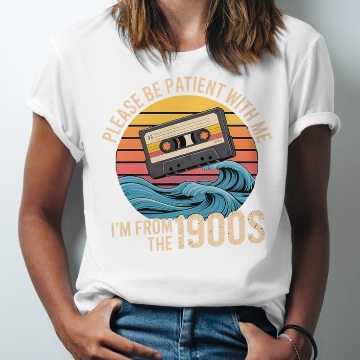 Please Be Patient With Me I'm From The 1900s Vintage Humor Premium Tri-Blend Unisex Jersey T-Shirt