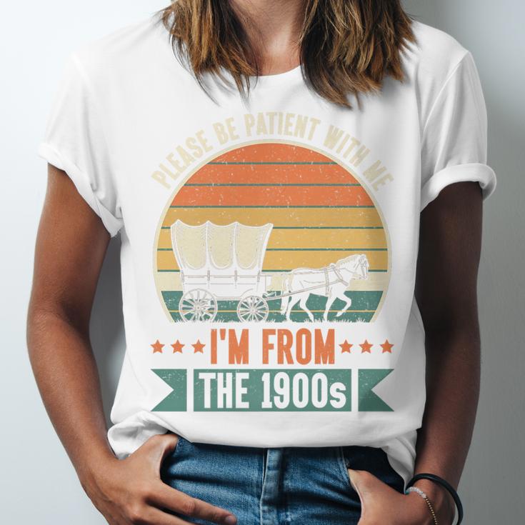 Please Be Patient With Me I'm From The 1900s Vintage Humor Premium Unisex Jersey T-Shirt
