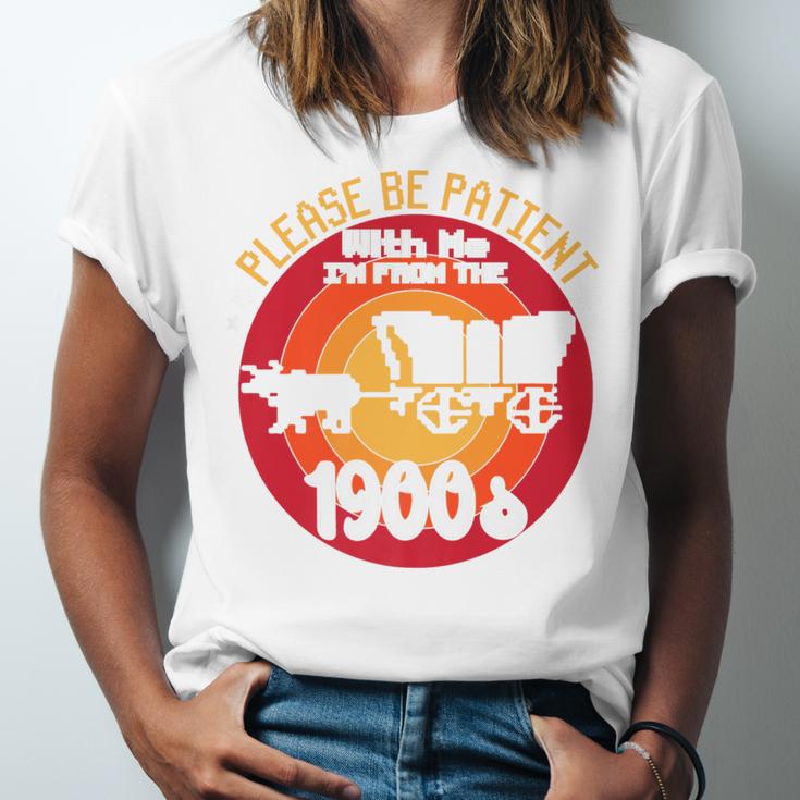 Please Be Patient With Me I'm From The 1900s Vintage Meme Premium Unisex Jersey T-Shirt Please Be Patient With Me I'm From The 1900s Vintage Meme Premium Unisex Jersey T-Shirt