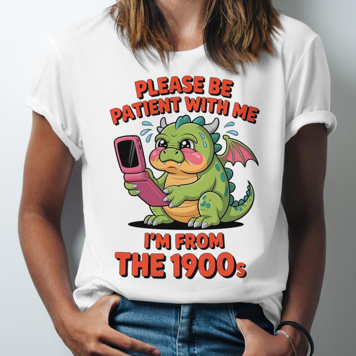 Please Be Patient I'm From The 1900s Vintage Men Women Premium Tri-Blend Unisex Jersey T-Shirt
