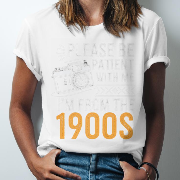 Please Be Patient With Me I'm From The 1900s Vintage Oldie Premium Unisex Jersey T-Shirt