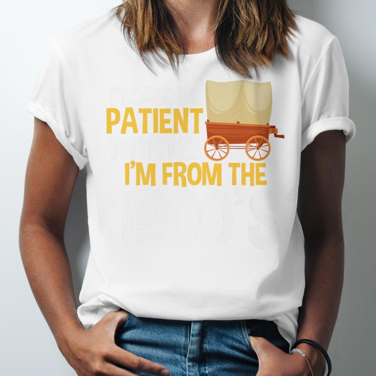 Please Be Patient With Me I'm From The 1900s Vintage Oregon Premium Unisex Jersey T-Shirt