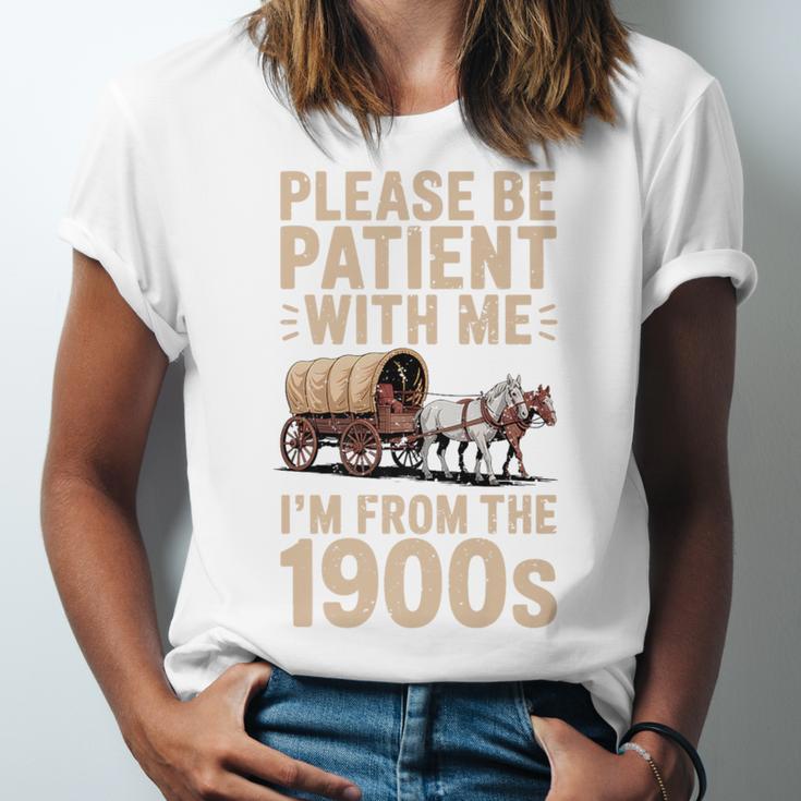 Please Be Patient With Me I'm From The 1900s Vintage Premium Unisex Jersey T-Shirt Please Be Patient With Me I'm From The 1900s Vintage Premium Unisex Jersey T-Shirt