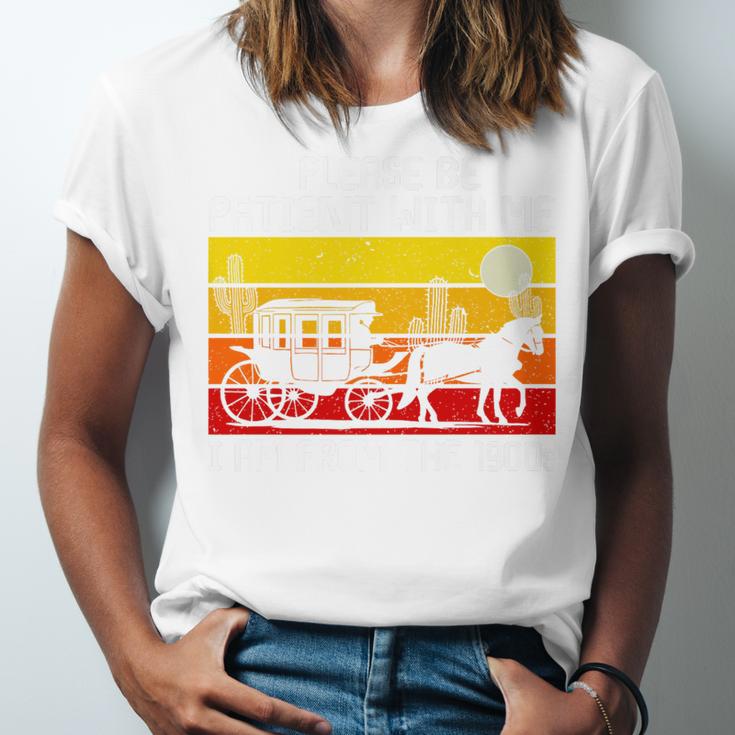 Please Be Patient With Me I'm From The 1900s Vintage Sun Set Premium Unisex Jersey T-Shirt Please Be Patient With Me I'm From The 1900s Vintage Sun Set Premium Unisex Jersey T-Shirt