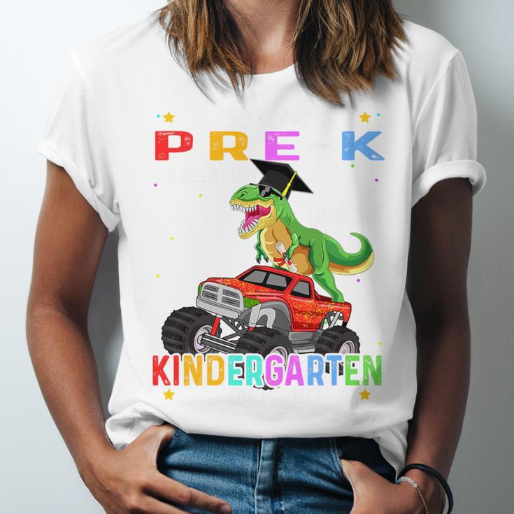 Pre k Graduation 2025 Pre-k Kindergarten Graduate Dinosaur Premium Tri-Blend Unisex Jersey T-Shirt