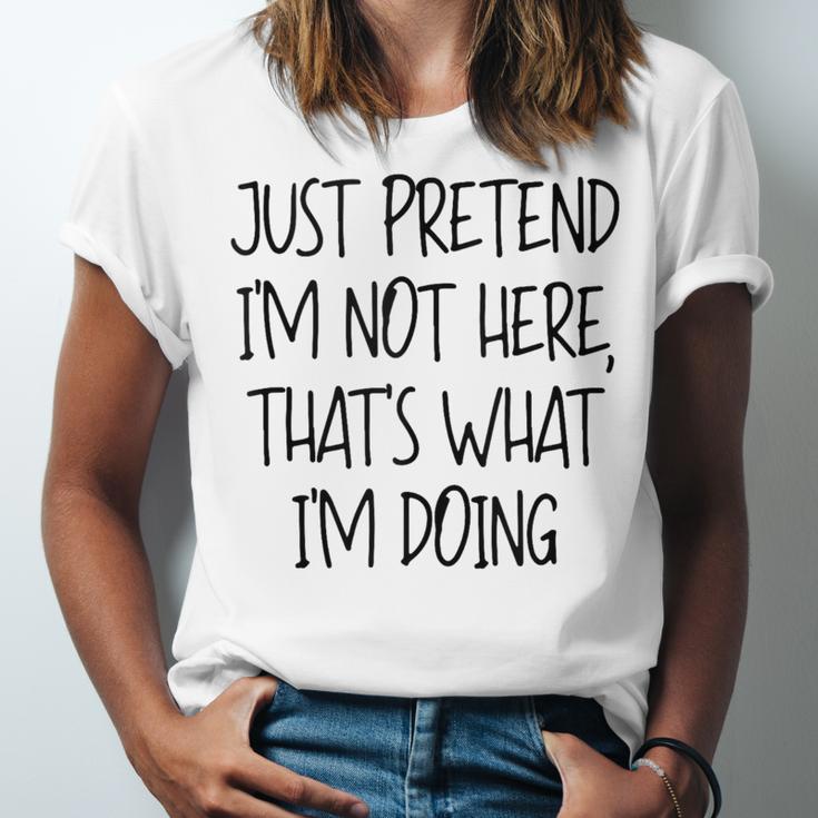 Pretend Introvert Introverted Apparel Unisex Jersey T-Shirt