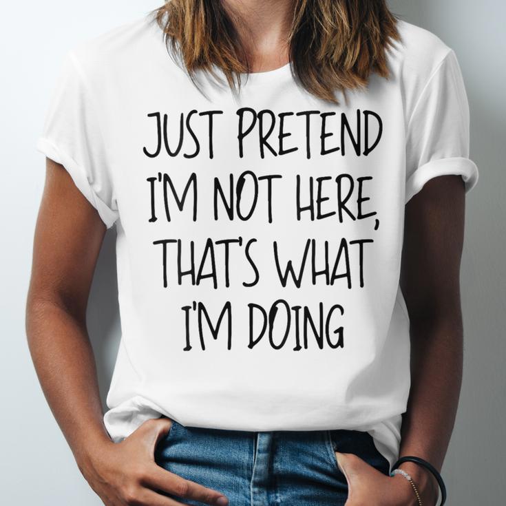 Pretend Introvert Introverted Apparel Unisex Jersey T-Shirt Pretend Introvert Introverted Apparel Unisex Jersey T-Shirt