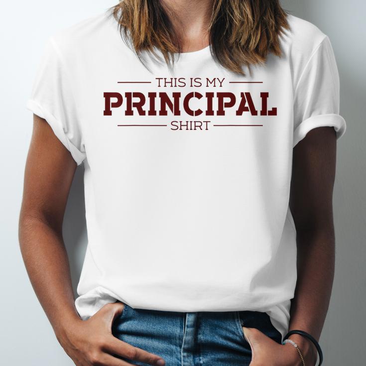 This Is My Principal Shirt Graduation T-Shirt Unisex Jersey T-Shirt