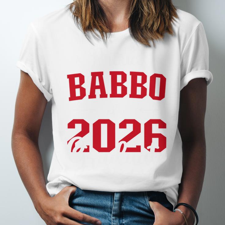 Proud Babbo Of a Class Of 2026 Graduate For Graduation Unisex Jersey T-Shirt