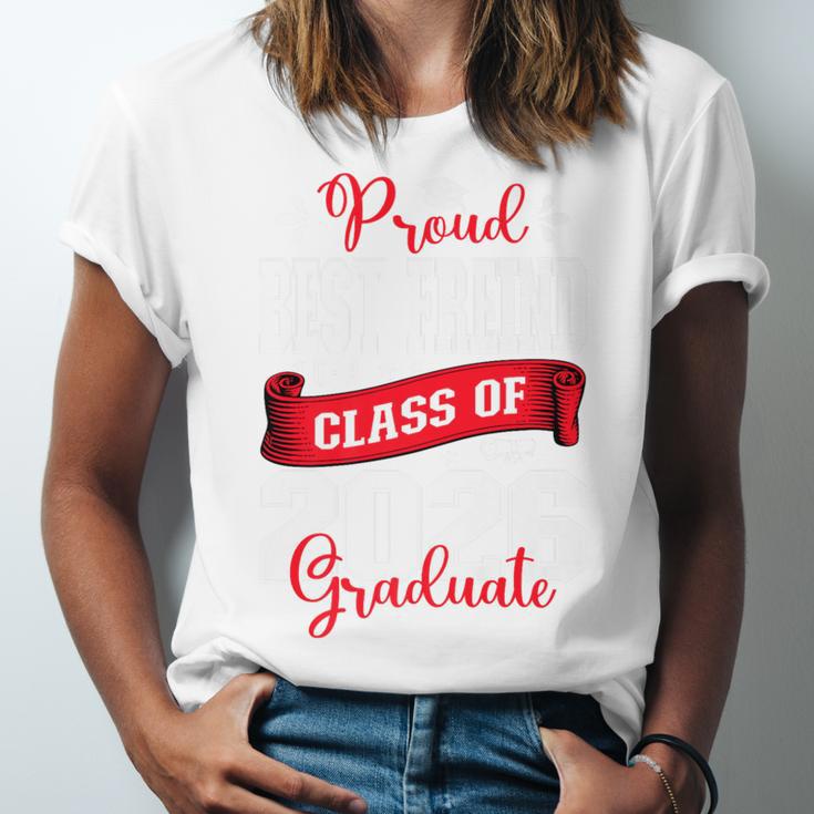 Proud Best Freind Of a Class Of 2026 Graduate For Graduation Premium Unisex Jersey T-Shirt