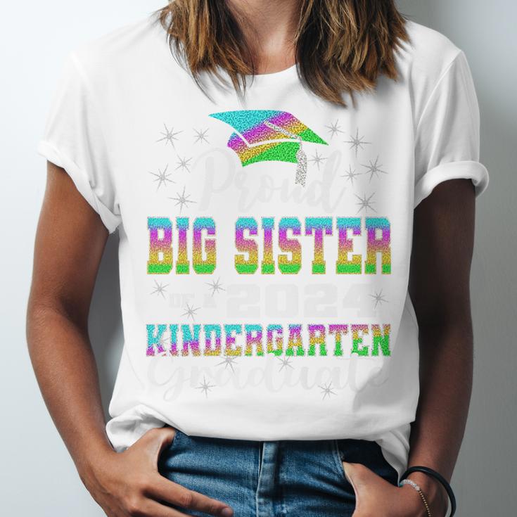 Proud Big Sister Of Kindergarten Graduate 2024 Graduation Premium Unisex Jersey T-Shirt
