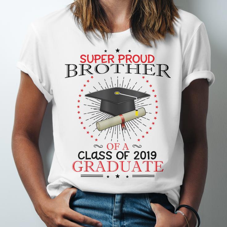 Proud Brother The Class Of 2019 Graduate Graduation Shirt Unisex Jersey T-Shirt
