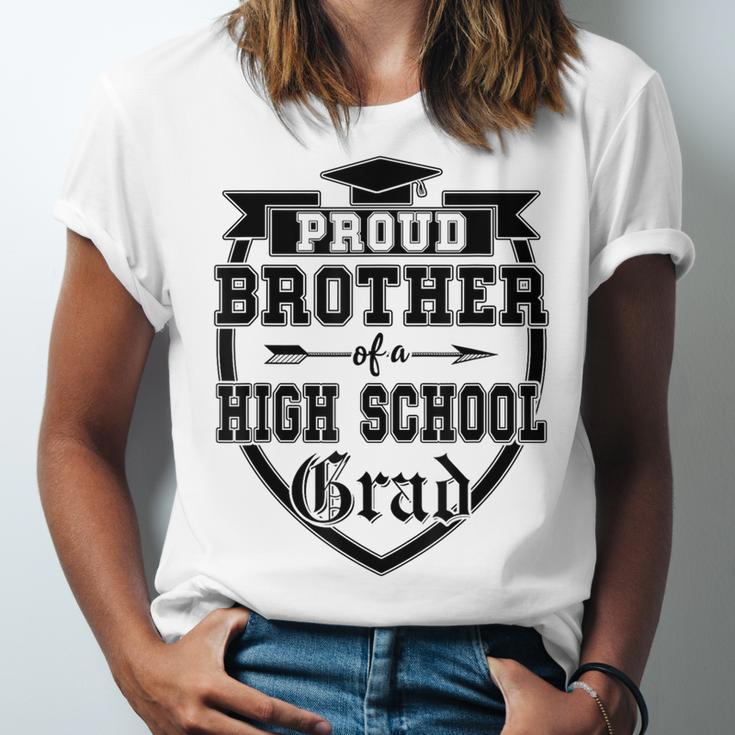 Proud Brother Of a High School Grad Senior Graduation Shirt Unisex Jersey T-Shirt