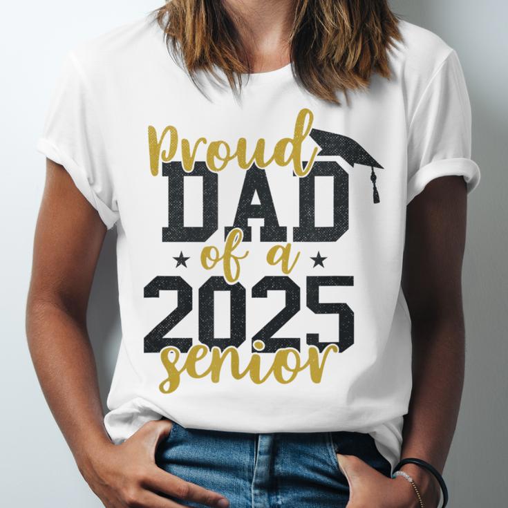 Proud Dad Of a 2025 Senior Graduation Unisex Jersey T-Shirt