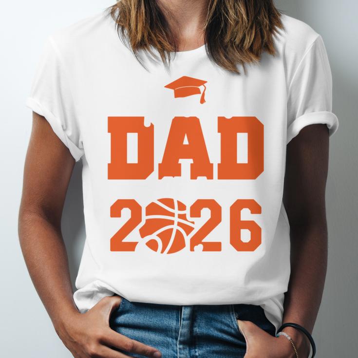 Proud Dad Of A 2026 Senior Basketball Graduation Family Unisex Jersey T-Shirt
