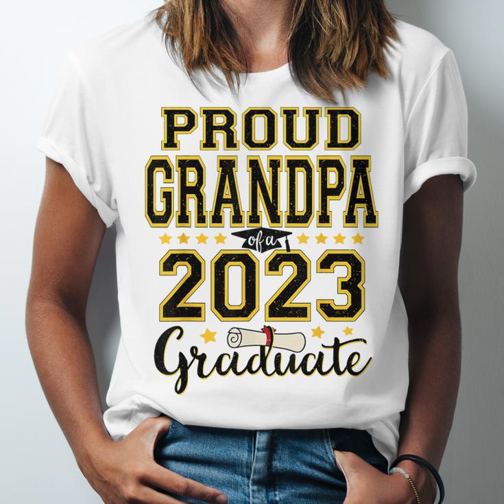Proud Grandpa Of A 2023 Graduate Graduation Unisex Jersey T-Shirt