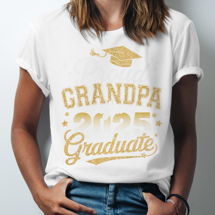 Proud Grandpa Of a Class Of 2025 Graduate Senior Graduation Premium Unisex Jersey T-Shirt