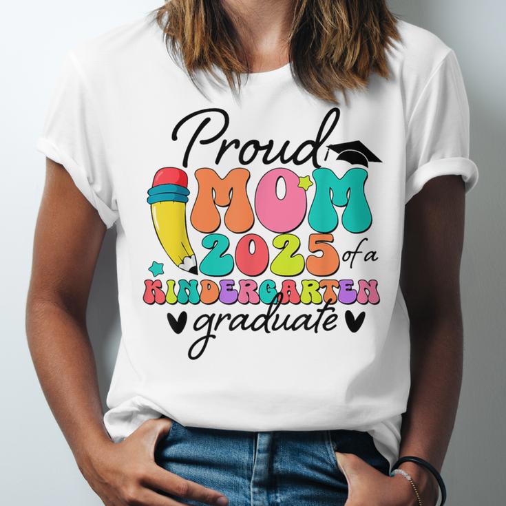 Proud Mom Class Of 2025 Kindergarten Graduate Graduation Unisex Jersey T-Shirt