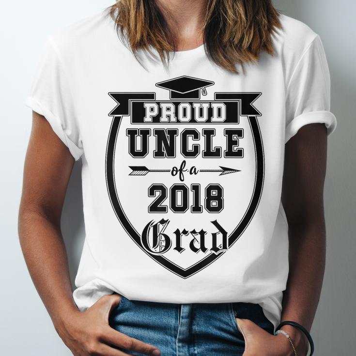 Proud Uncle Of a 2018 Grad Graduation Family Unisex Jersey T-Shirt