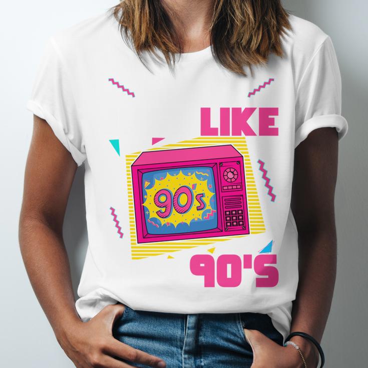 Rad Just Like The 90s 90s Aesthetic Nostalgia 1990s Retro Unisex Jersey T-Shirt