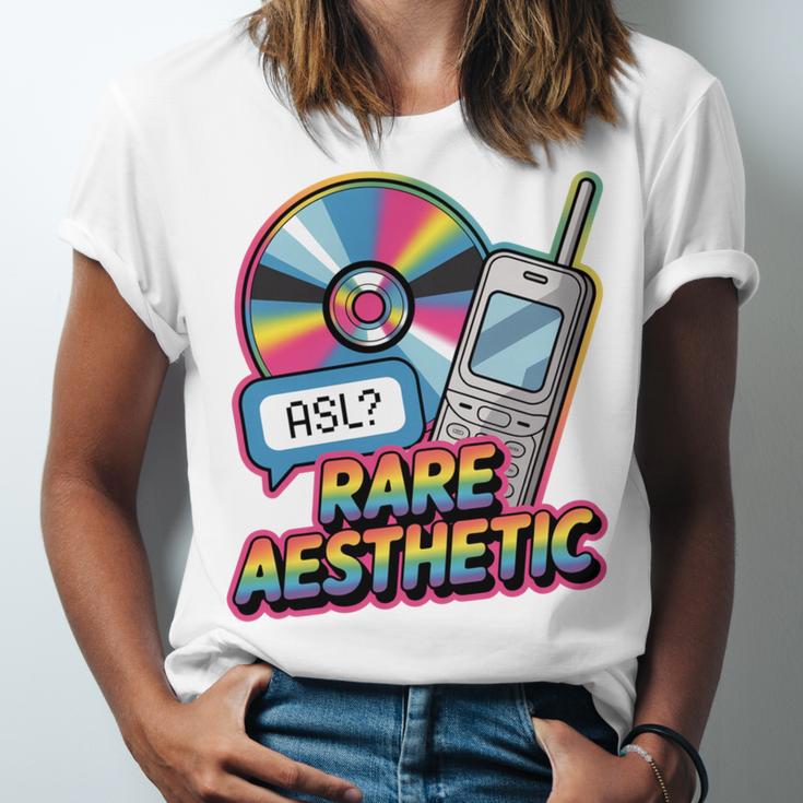 Rare Aesthetic Retro Nostalgia Y2K Vibes Unisex Jersey T-Shirt
