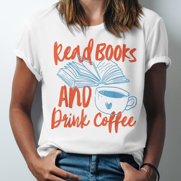 Read Book And Drink Coffee Book Club Reading Unisex Jersey T-Shirt Read Book And Drink Coffee Book Club Reading Unisex Jersey T-Shirt