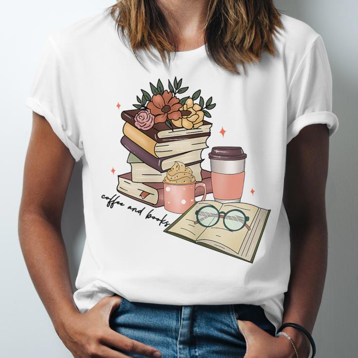 Read Books Drink Coffee For Women Unisex Jersey T-Shirt Read Books Drink Coffee For Women Unisex Jersey T-Shirt