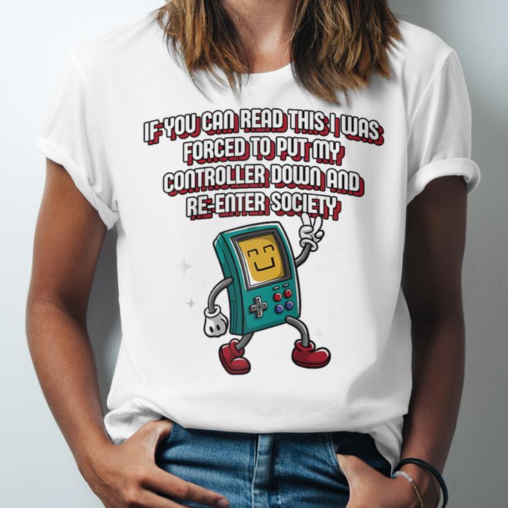 If You Can Read This Gamer Humor Gaming Introvert Raglan Baseball Tee Unisex Jersey T-Shirt If You Can Read This Gamer Humor Gaming Introvert Raglan Baseball Tee Unisex Jersey T-Shirt