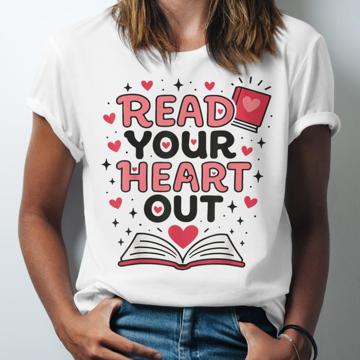 Read Your Heart Out Love Book Valentine Teacher Bookworm Unisex Jersey T-Shirt Read Your Heart Out Love Book Valentine Teacher Bookworm Unisex Jersey T-Shirt