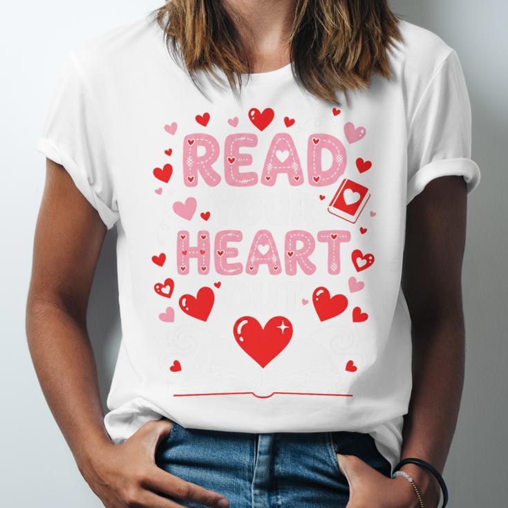 Read Your Heart Out Valentine Reading Book Lover Teacher Premium Tri-Blend Unisex Jersey T-Shirt Read Your Heart Out Valentine Reading Book Lover Teacher Premium Tri-Blend Unisex Jersey T-Shirt