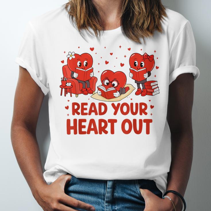Read Your Heart Out Valentine Teacher Bookworm Lover Unisex Jersey T-Shirt Read Your Heart Out Valentine Teacher Bookworm Lover Unisex Jersey T-Shirt