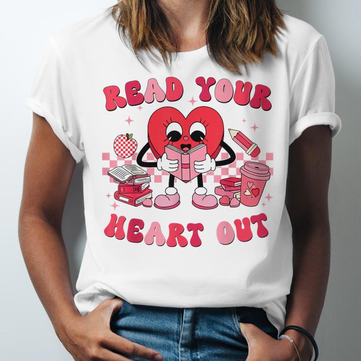 Read Your Heart Out Valentines Day Teachers Book Lovers Unisex Jersey T-Shirt Read Your Heart Out Valentines Day Teachers Book Lovers Unisex Jersey T-Shirt