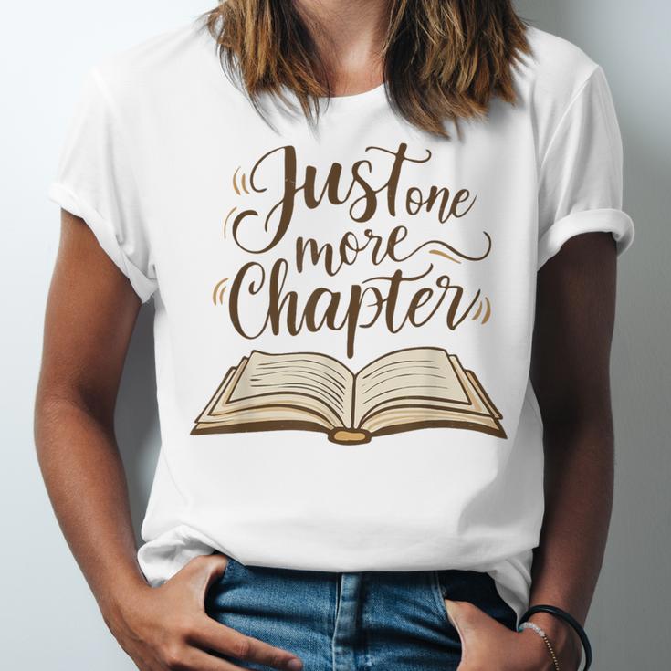 Reading Book Lover Club Librarian Just One More Chapter Unisex Jersey T-Shirt Reading Book Lover Club Librarian Just One More Chapter Unisex Jersey T-Shirt