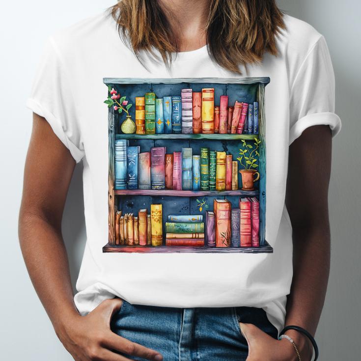 Reading And Bookcase Magic Book Premium Unisex Jersey T-Shirt