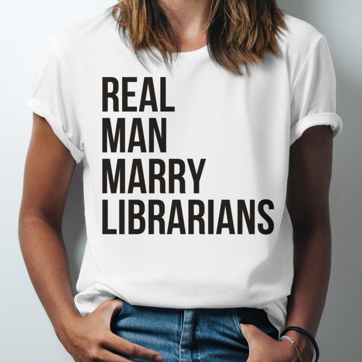 Real Men Marry Librarians – Book Lover Husband Unisex Jersey T-Shirt Real Men Marry Librarians – Book Lover Husband Unisex Jersey T-Shirt