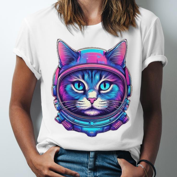 Retro 80s Cat In Space Suit Nostalgia Cat Vintage Astronaut Unisex Jersey T-Shirt Retro 80s Cat In Space Suit Nostalgia Cat Vintage Astronaut Unisex Jersey T-Shirt
