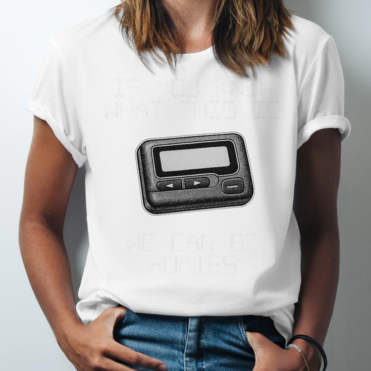 Retro Pager 90s Nostalgia Premium Tri-Blend Unisex Jersey T-Shirt