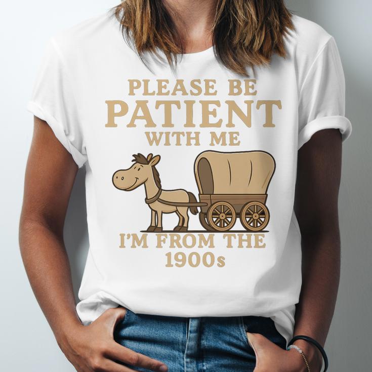 Retro Please Be Patient With Me I'm From The 1900s Vintage Premium Unisex Jersey T-Shirt