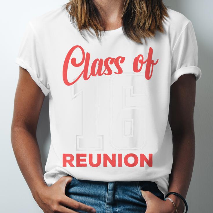 Reunion 2016 Class Of 2016 Matching Graduation High School Unisex Jersey T-Shirt