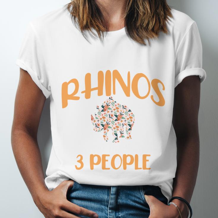 I Like Rhinos And Maybe 3 People Introvert Animal Unisex Jersey T-Shirt I Like Rhinos And Maybe 3 People Introvert Animal Unisex Jersey T-Shirt