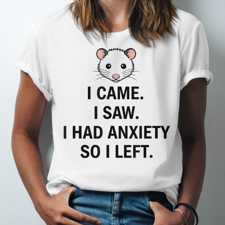 I Came I Saw I Had Anxiety So I Left Introvert Tee Unisex Jersey T-Shirt I Came I Saw I Had Anxiety So I Left Introvert Tee Unisex Jersey T-Shirt
