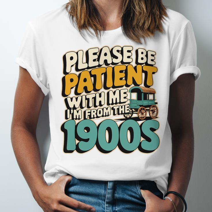 Saying Please Be Patient With Me I'm From The 1900s Premium Tri-Blend Unisex Jersey T-Shirt Saying Please Be Patient With Me I'm From The 1900s Premium Tri-Blend Unisex Jersey T-Shirt