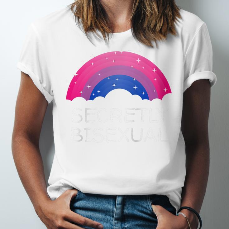 Secretly Bisexual Bi Introvert Bi Pride Antisocial LGBTQ Raglan Baseball Tee Unisex Jersey T-Shirt