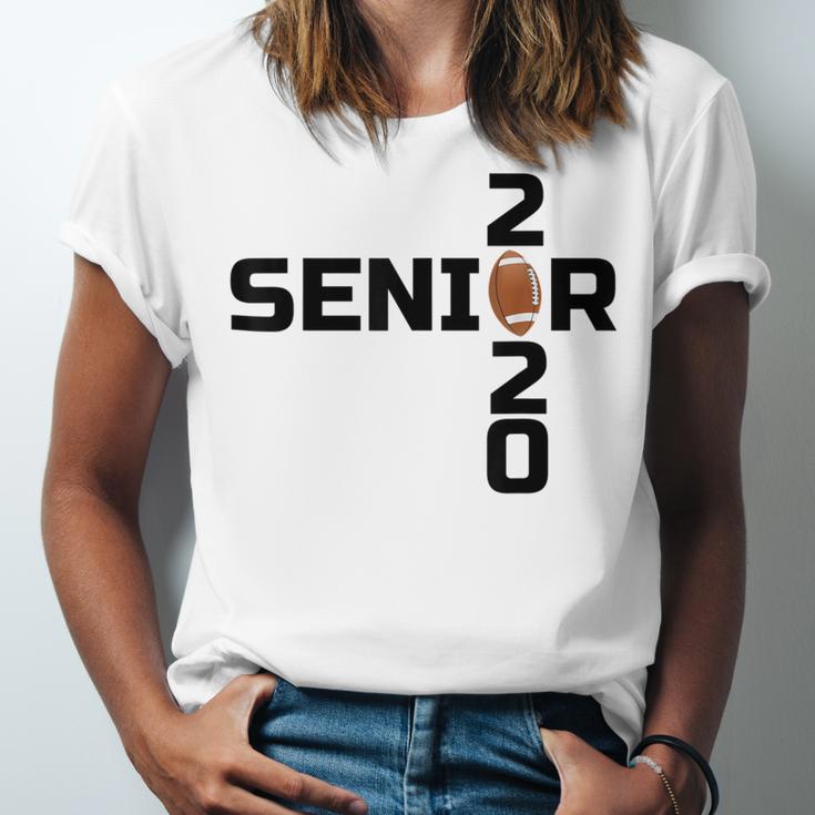 Senior 2020 Football Graduation Shirt Unisex Jersey T-Shirt