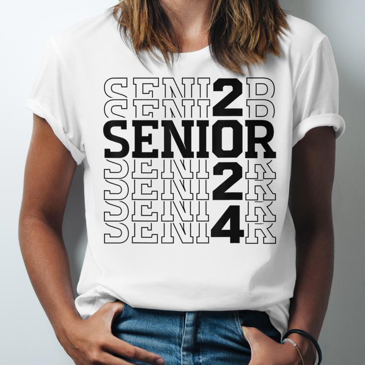 Senior 2024 Class Of 2024 Graduation 2024 Women Boy Girl Unisex Jersey T-Shirt
