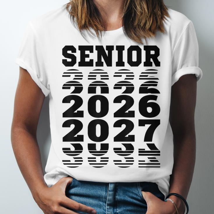 Senior 2026 2027 Class Of Graduation Unisex Jersey T-Shirt